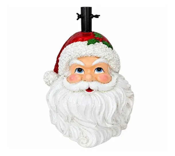 Base para Árvore de Natal Papai Noel em Resina – Decoração Natalina