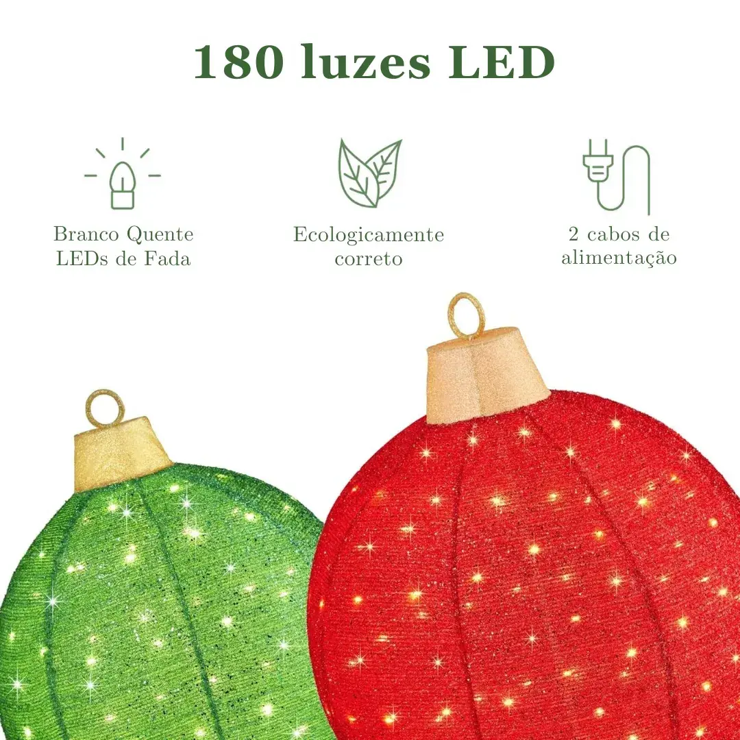 Árvore Fio de Fada Vermelha 1,00m • 248 LEDs • Bivolt